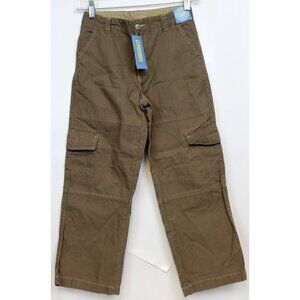 NWT 2007 Gymboree Dark Khaki Cargo Pants Boys sz 8  Pockets Outdoor Straight Fun